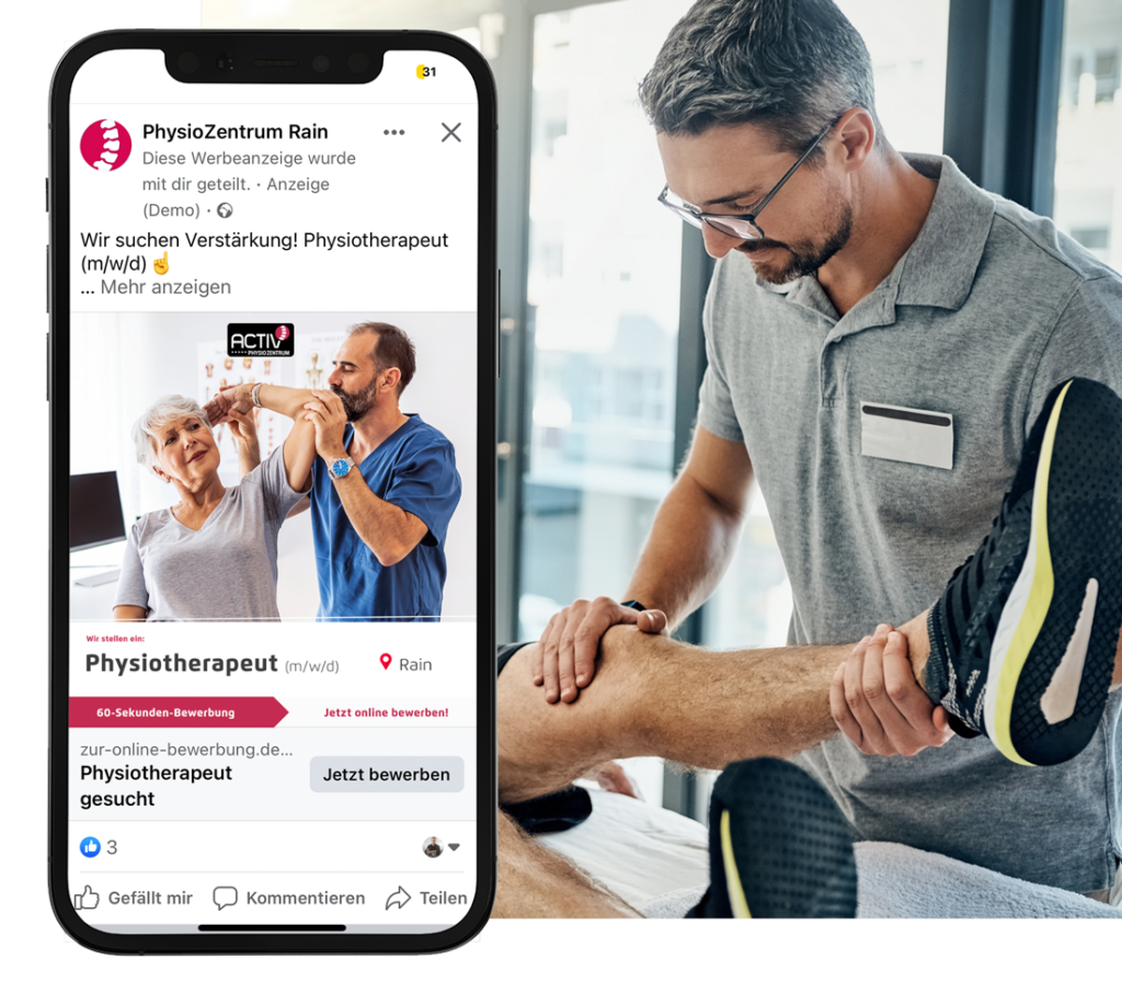 Physiotherapeut über Social Recruiting einstellen